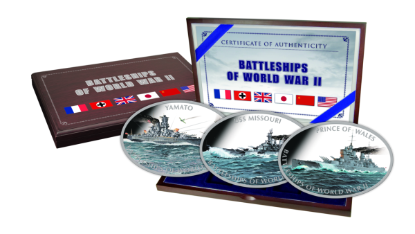 Schlachtschiffe des 2. Weltkrieges - Satz mit Kassette