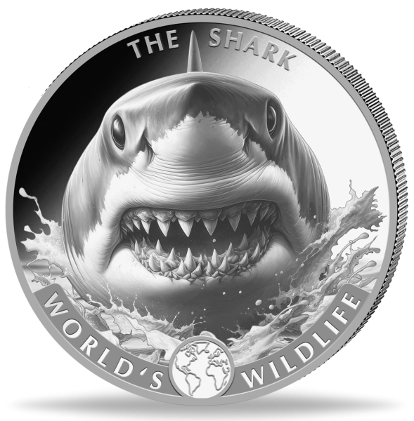 017910080 ^ 2026 ^ - ^ 20 ^ - ^_1oz_Ag_Worlds_Wildlife_Shark_Bullion_VS