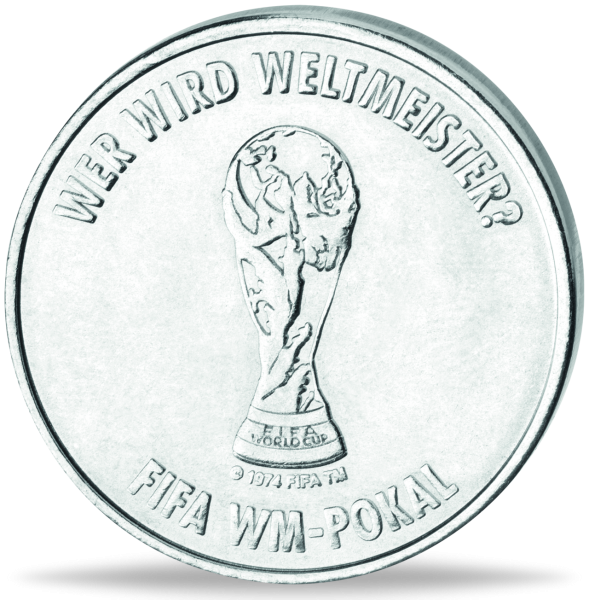 FIFA-Medaille „WM Pokal in Farbe“ - Medaille Vorderseite
