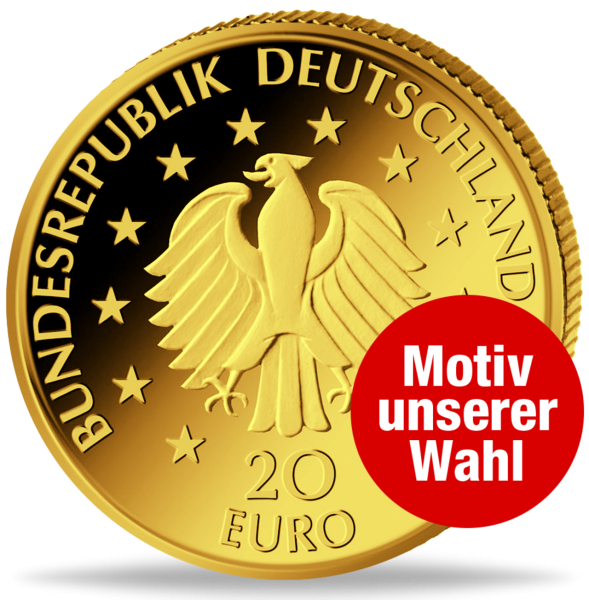 20 Euro Gold Motiv unserer Wahl - Münze Rückseite