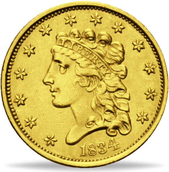 2,5 Dollar Liberty Head Classic Head - Münze Vorderseite