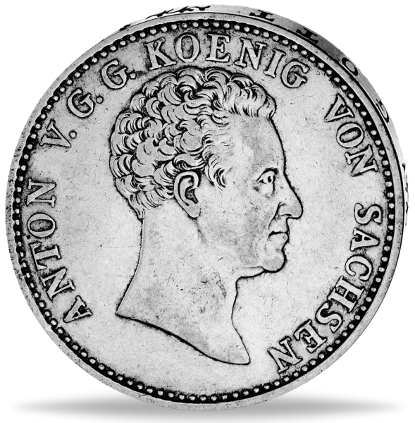 Konventionstaler Anton Thun 307 - Münze Vorderseite