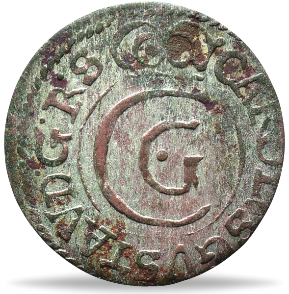 Lettland, Schilling „König Karl X.“ 1654-1660 - Münze Vorderseite