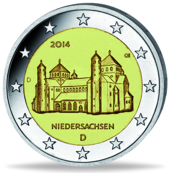2 Euro Michaeliskirche - Münze Vorderseite