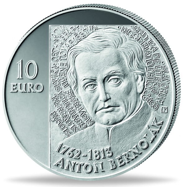 10 Euro Anton Bernolak - Silber - Münze Vorderseite