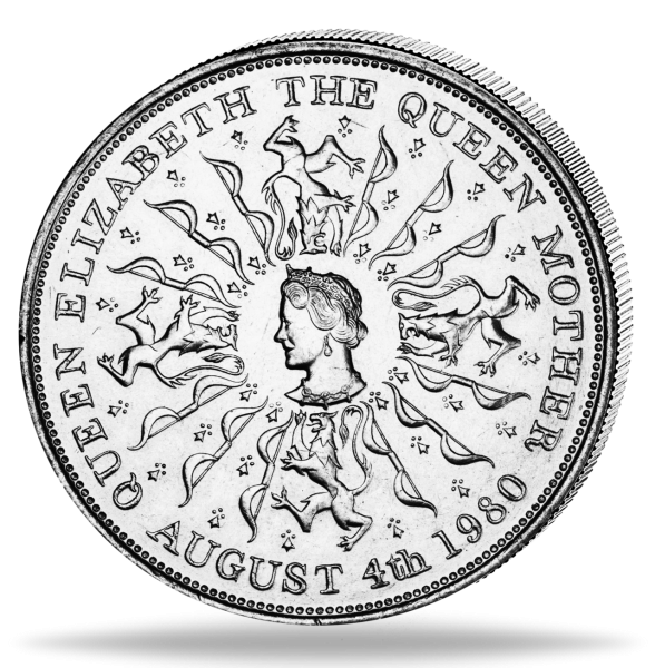 1 Crown Queen Mother - Münze Vorderseite