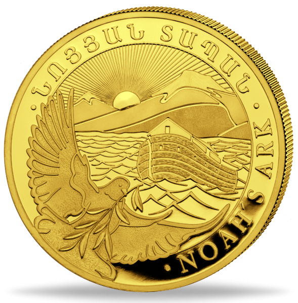 Armenien 50.000 Dram Arche Noah 1 Unze Gold 2024 - Münze Vorderseite