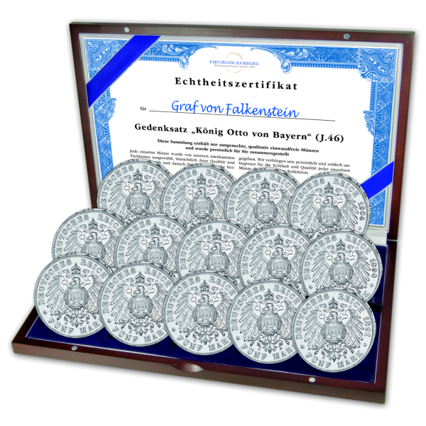 Königreich Bayern, 15x5 Mark Bayern Otto (J.46) - Deutsches Kaiserreich Silber