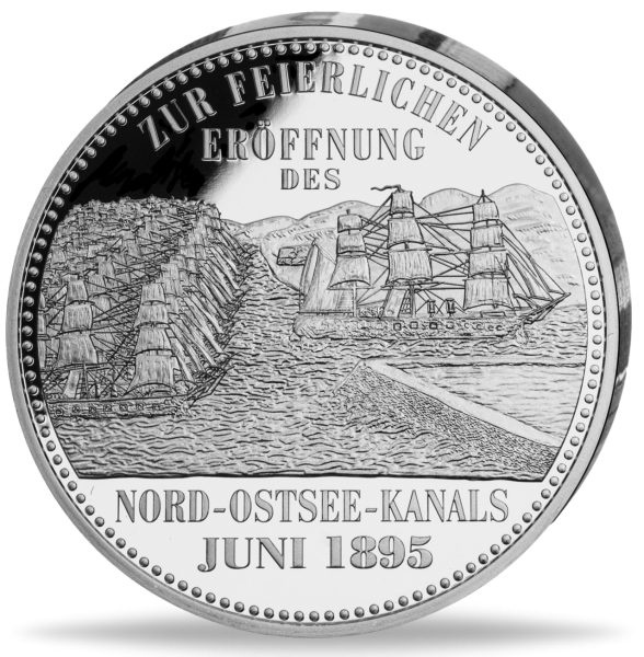 Flotten-Parade Nord-Ostsee-Kanal-Gedenkprägung - Medaille Vorderseite