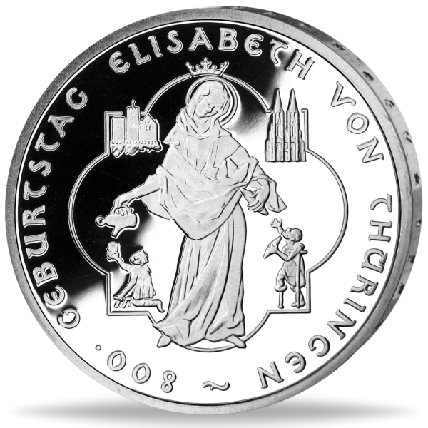 10 Euro Elisabeth von Thüringen - Münze Vorderseite