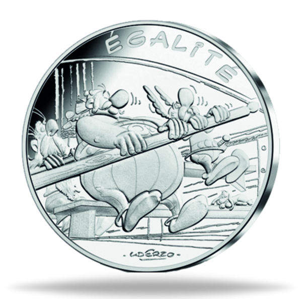10 Euro Asterix Ruderer - Vorderseite Münze
