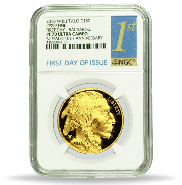 USA, 50 $ Büffel/Sioux Häuptling 2016, NGC PF70 Ultra Cameo - Vorderseite