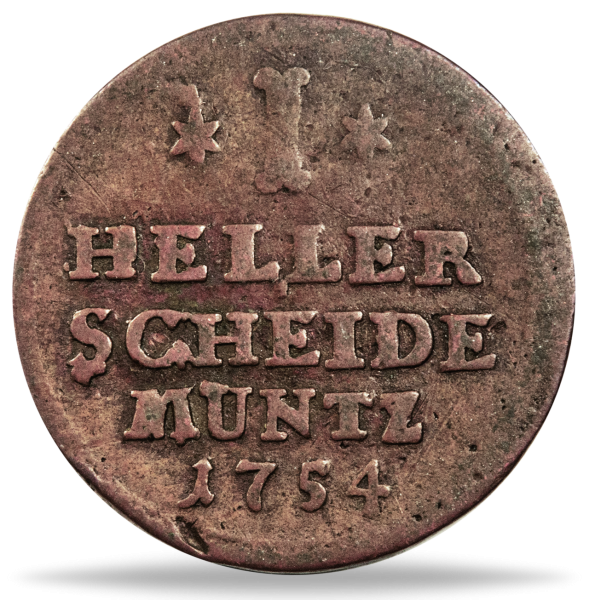 1 Heller Kurfürstentum Hessen-Kassel 1725-1803 - Münze Vorderseite