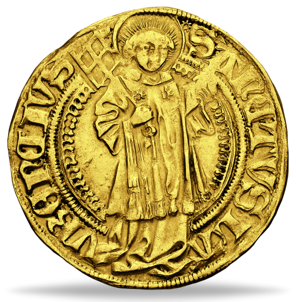 Nürnberg Goldgulden ohne Jahr Heiliger Laurentius - Münze Vorderseite