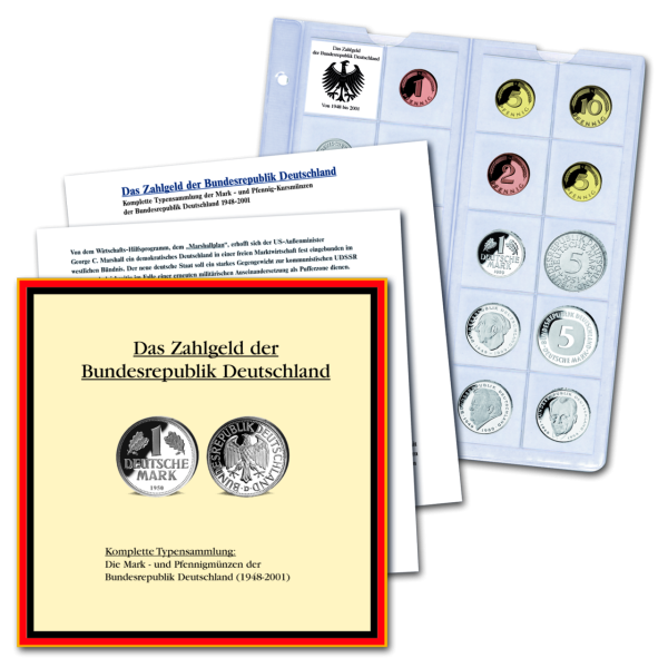 Komplettsatz Kursmünzen der Bundesrepublik Deutschland - Satzbild