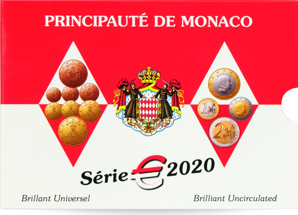 3,88 Euro-Kursmünzensatz „Monaco“ - Münzsatz Vorderseite