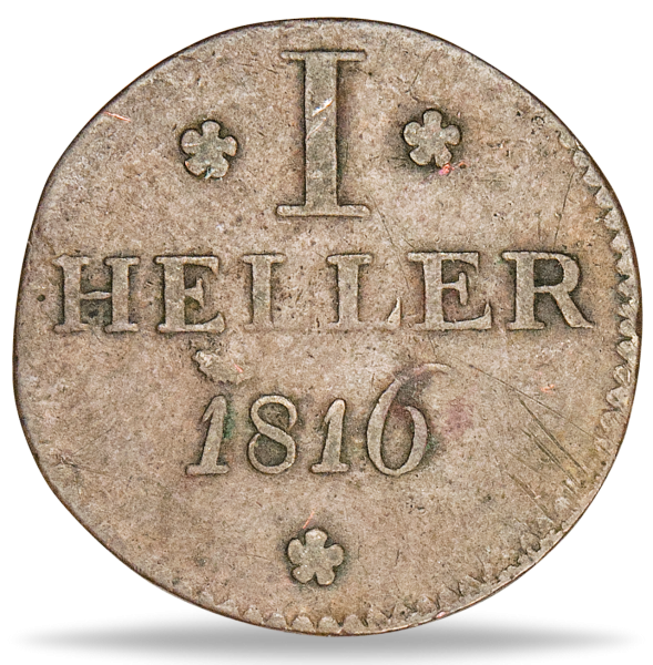 1 Heller Freie Stadt Frankfurt 1814-25 - Münze Vorderseite