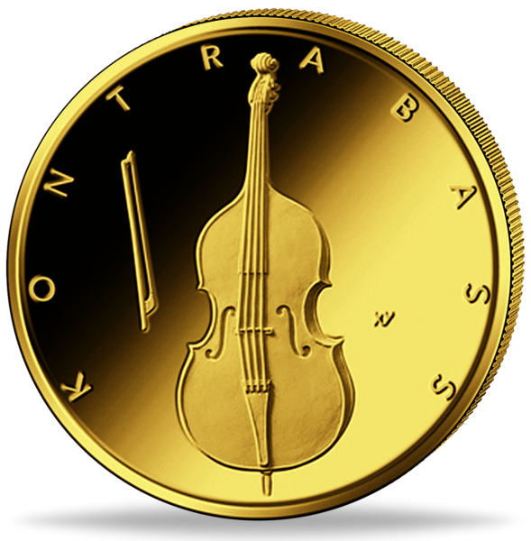 50 Euro Kontrabass Musikinstrumente - Münze Vorderseite