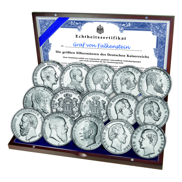 Deutschland, 5-Mark-Silber-Kollektion (15 Münzen) - Satzbild