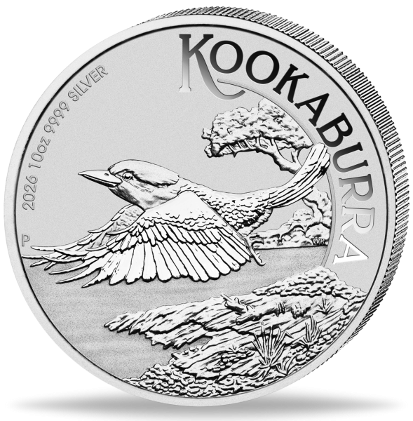 10 Dollar Kookaburra 10 Unzen Silber - Münze Vorderseite