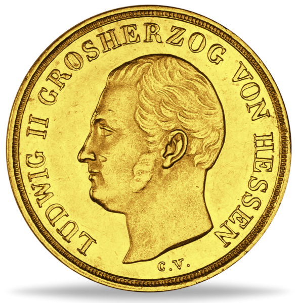 Ludwig II. Großherzog von Hessen - Vorderseite Münze