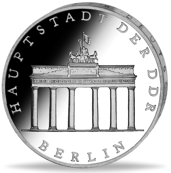 DDR, 5 Mark1986 Brandenburger Tor - PP - Münze Vorderseite