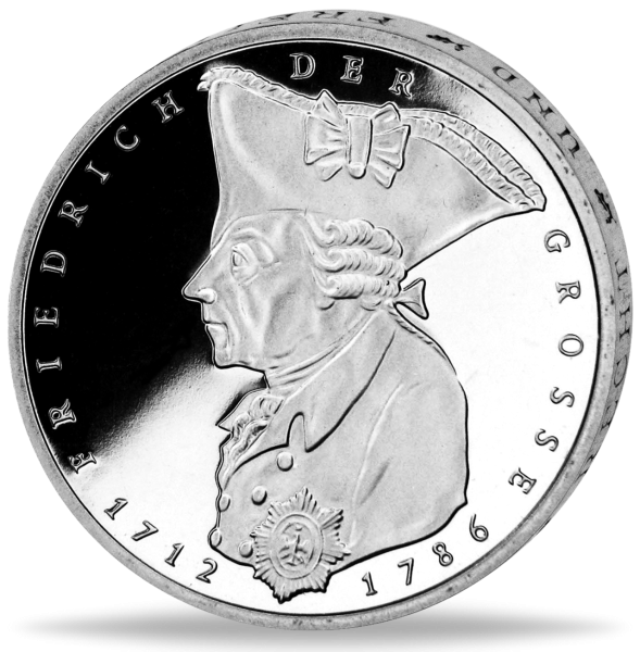 5 Deutsche Mark Friedrich der Große - Vorderseite BRD Münze