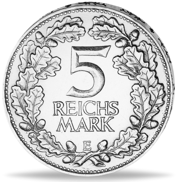Weimarer Republik 5 Reichsmark „Rheinlande“ 1925 - Silber - Münze Vorderseite