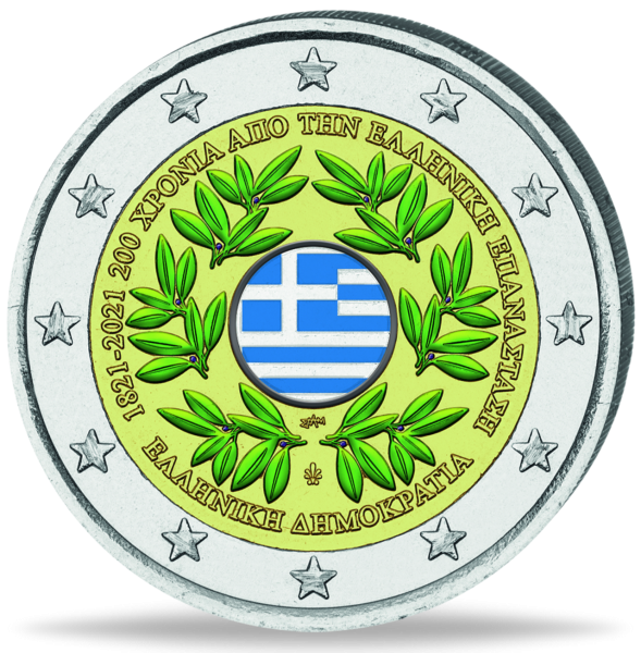 2 Euro Griechische Revolution - Vorderseite Münze