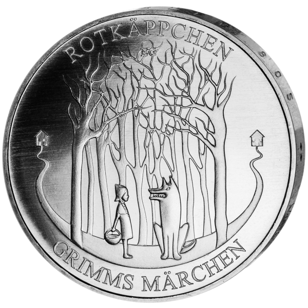 20 Euro Rotkäppchen - Silber - Münze Vorderseite
