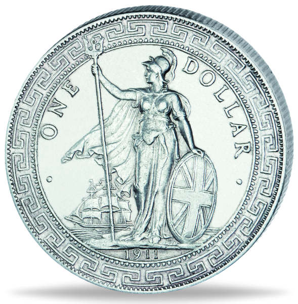 1 Trade Dollar Großbritannien - Vorderseite Münze