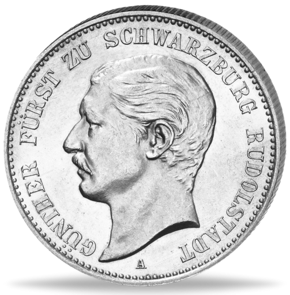 2 Mark „Fürst Günther Viktor“ 1898 - Silber - Münze Vorderseite