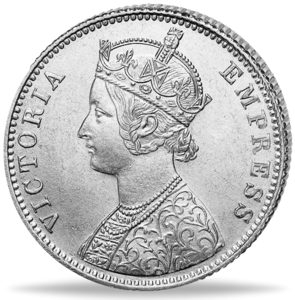 1 Rupie Victoria Empress - Vorderseite Münze