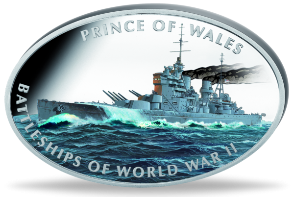 Tokelau Island 1 Dollar Prince of Wales 2013 Polierte Platte - Münze Vorderseite