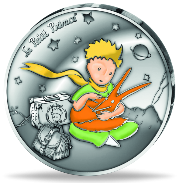 10 Euro Der Kleine Prinz – Fuchs, 2026, Silber, PP, Etui - Münze Vorderseite
