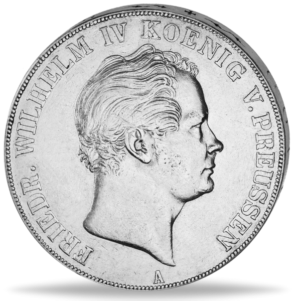 Doppeltaler „Friedrich Wilhelm IV.“ (Thun 253) - Münze Vorderseite
