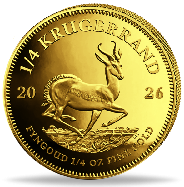 Südafrika, Krügerrand, 1/4 Unze Gold 2026 - Münze Vorderseite