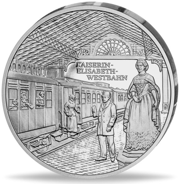 20 Euro Kaiserin Elisabeth Westbahn - Silber - Münze Vorderseite