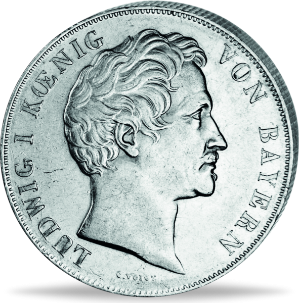 Doppelgulden Ludwig I. - Vorderseite Münze