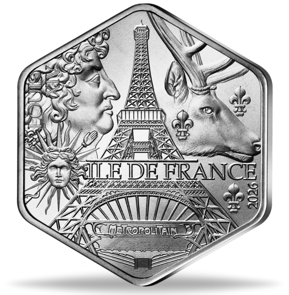 10 Euro Ile de France, Frankreichs Regionen, 2026, Ag, st - Münze Vorderseite