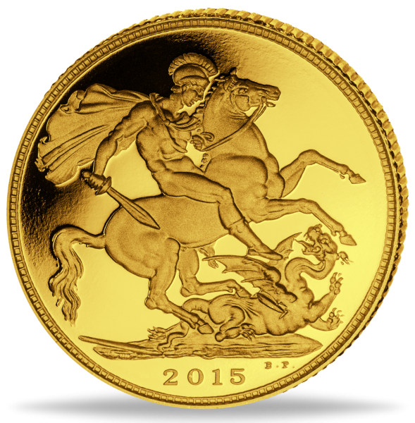 1 Half Sovereign Elisabeth II - Vorderseite Münze