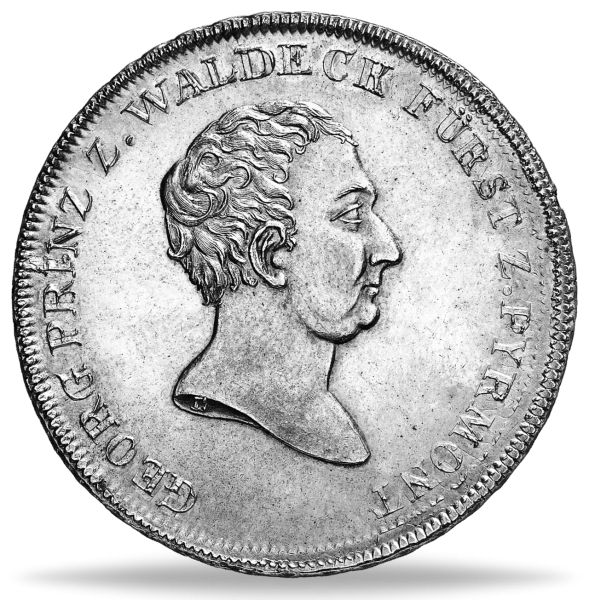 Waldeck Pyrm, Konventionstaler - Münze Vorderseite