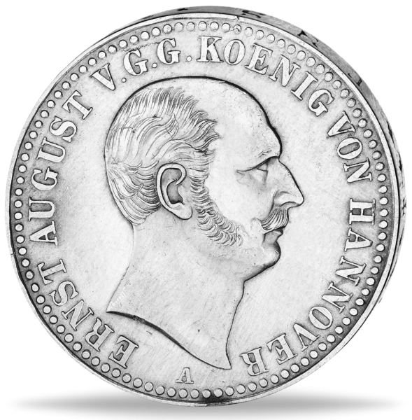 Königreich Hannover, Taler Ernst August V. Thun 157 - Vorderseite Münze