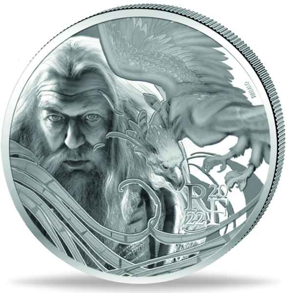 10 Euro Harry Potter Professor Dumbledore und sein Phoenix Münze Vorderseite