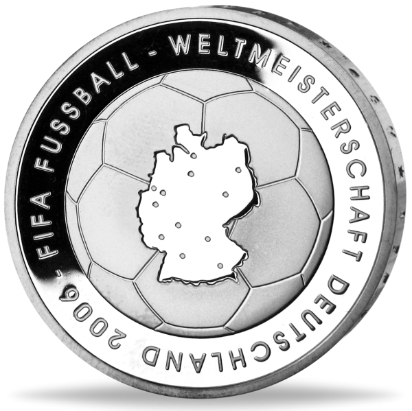 10 Euro FIFA Fußball-WM - Vorderseite Münze