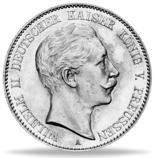 2 Mark Preussen Wilhelm II 7090 - Vorderseite Münze