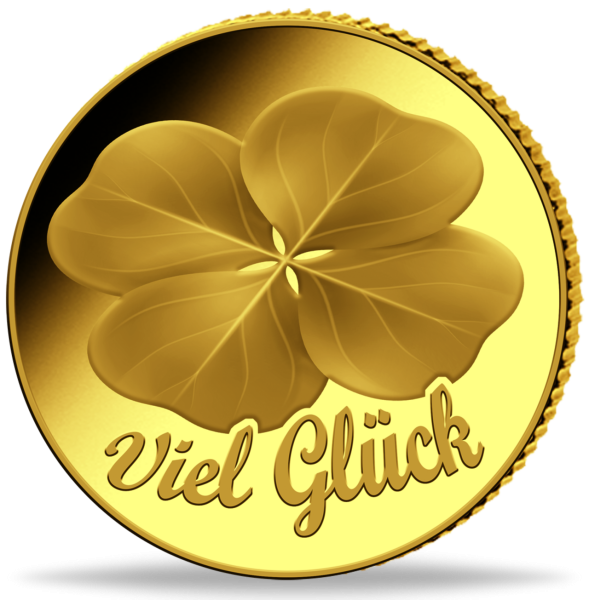 Viel Glück Gold-Gedenkpraegung - Vorderseite
