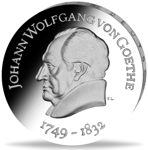 20 Mark der DDR Johann Wolfgang von Goethe - Vorderseite Münze