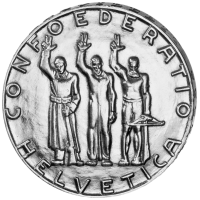 5 Sfr Ruetli Schwur 1941 - Münze Vorderseite 5 Sfr Ruetli Schwur 1941 - Münze Vorderseite