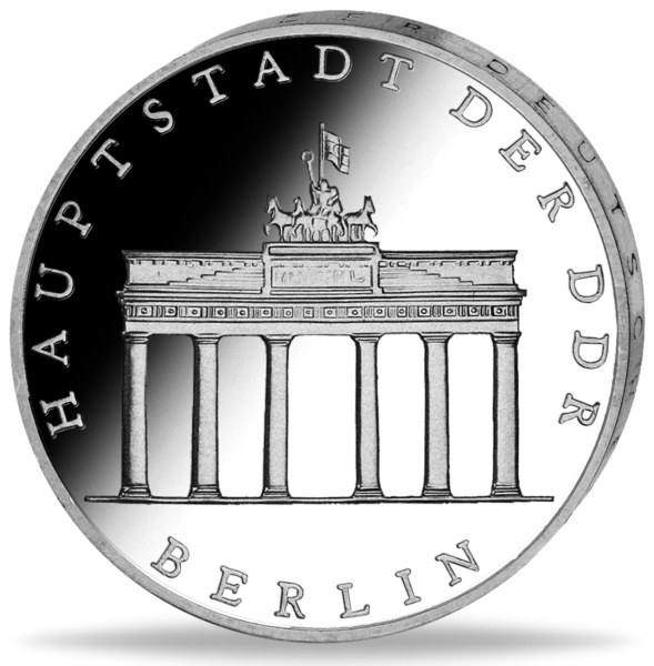 5 Mark der DDR „Brandenburger Tor“ - Münze Vorderseite